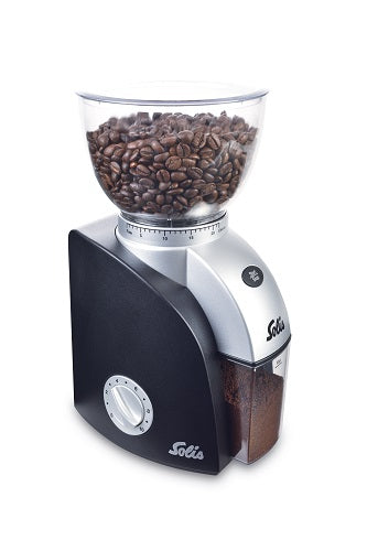 Solis Scala Plus Coffee Grinder SKU#7611210960942 Silver/Black